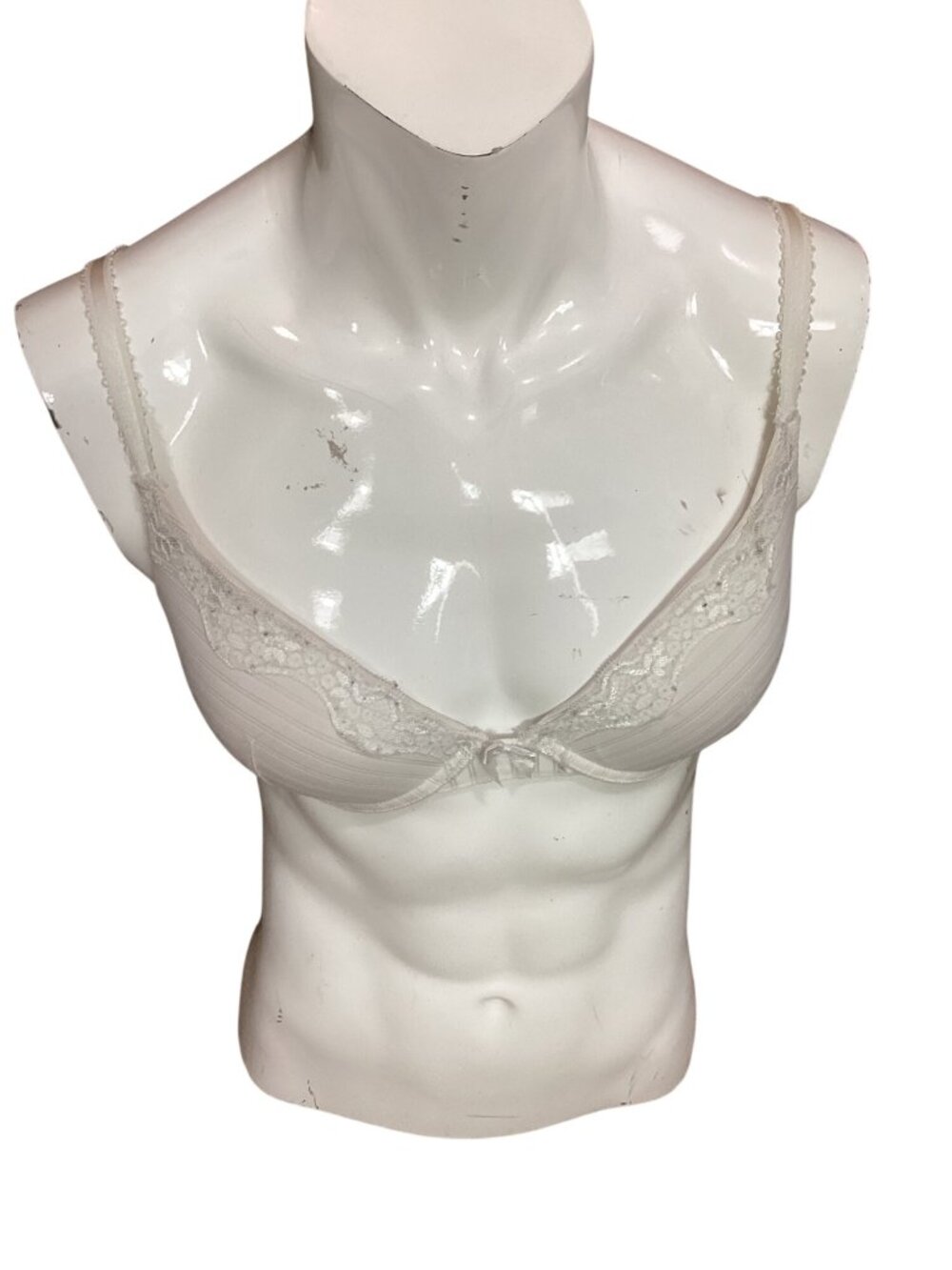 Ambrielle Sexy White Push-Up Bra*Adjustable Straps*34B*Sissy*Cosplay*Femboy*VGC